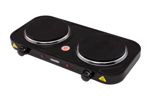 Mesko Home MS 6509, Sort, Benkeplate, Innebygde kokeplater, 2 zone(s), 2 zone(s), Småkoking