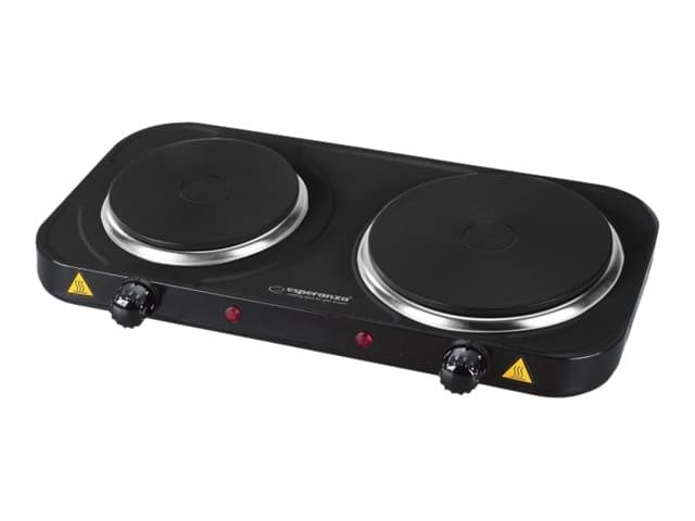 Esperanza YELLOWSTONE - Elektrisk kokplatta - 2500 W - svart