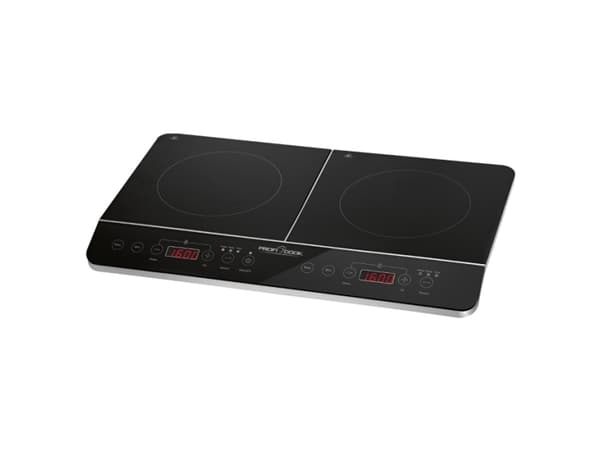 ProfiCook PC-DKI 1067, Musta, Pöytämalli, 60.5 cm, Keittoalueinduktioliesi, Keraaminen lasi, 2 alue(tta)