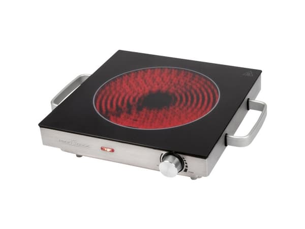 ProfiCook PC-EKP 1210, Svart, Rostfritt stål, Bänkdiskmaskin, Keramisk, Glass-keramisk, 1 zone(s), 1 zone(s), 1 zone(s)