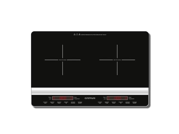 G3 Ferrari Dinamiko Duo, Sort, Benkeplate, 56 cm, Sonebasert induksjon, 2 zone(s), 2 zone(s)