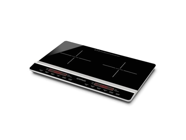 G3 Ferrari Dinamiko Duo, Sort, Benkeplate, 56 cm, Sonebasert induksjon, 2 zone(s), 2 zone(s) Sort