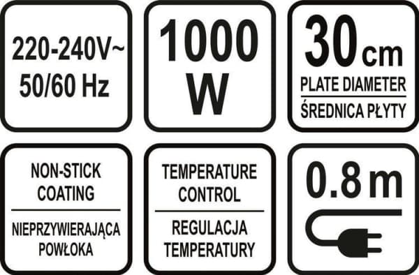LUND NALEŚNIKARKA 1000W 30CM