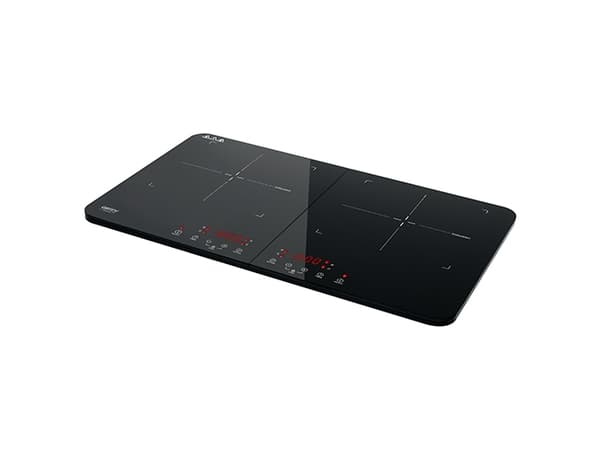 Camry Premium CR 6514, Sort, Benkeplate, 60.5 cm, Sonebasert induksjon, Glass, 2 zone(s)