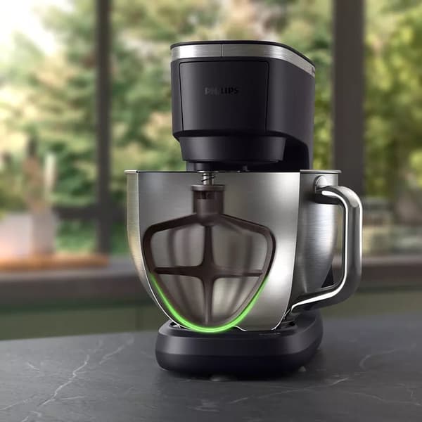 Philips Series 7000 Kitchen Machine HR7962/21, 5.5L Bowl, 8 speed settings, blender accessory, mincer accessory, 1000W