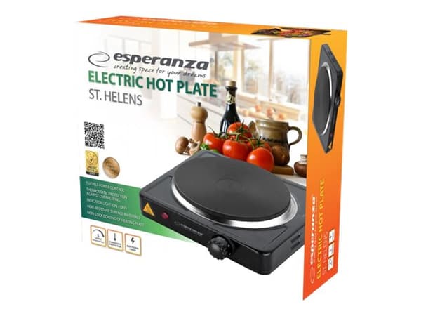 Esperanza Elektrisk kokeplate Svart