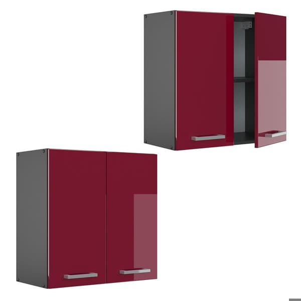 VICCO R-Line högenhet Antracit/Bordeaux Brilliant 60 cm
