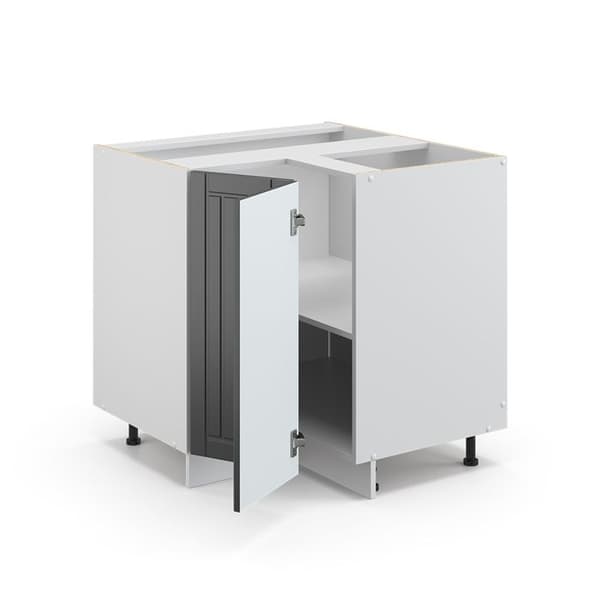 Fame-Line hörnmöbel, 80.5 cm utan PT, Anthracite landsbygd, Vit, Vicco