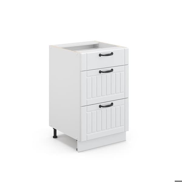 Köksmöbel Fame-Line, 50cm utan PT, Vit lantstil, Vit, Vicco