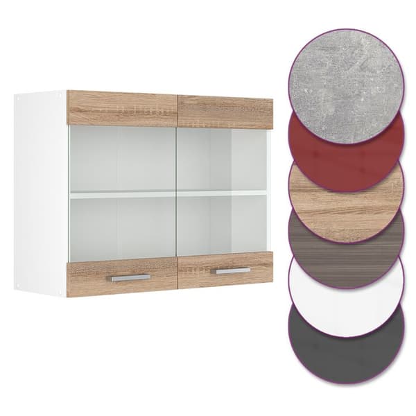 Högglaskök R-Line, 80 cm, Sonoma, Vicco