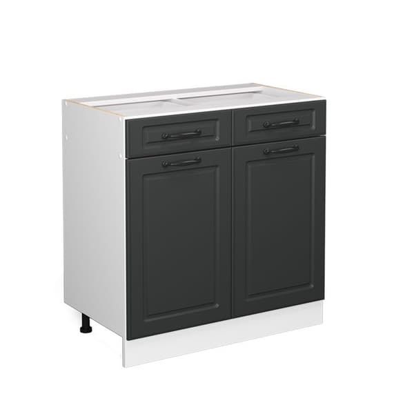Köksmöbel R-Line, 80 cm utan PT, Antracit land, Vit, Vicco