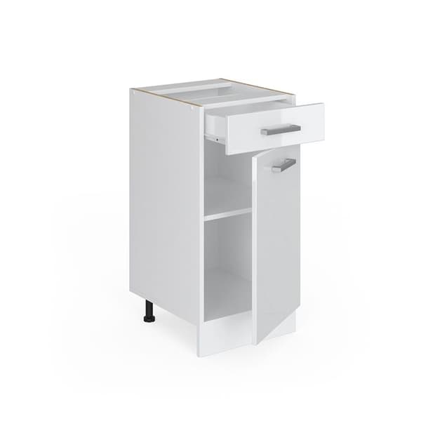 Köksmöbel R-Line, 40 cm utan PT, Vit hög glans, Vit, Vicco
