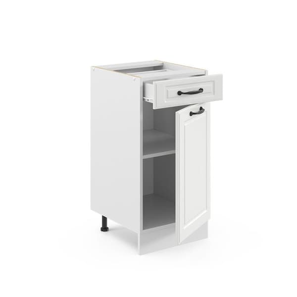 Köksmöbel R-Line, 40 cm utan PT, Vit landsby, Vit, Vicco