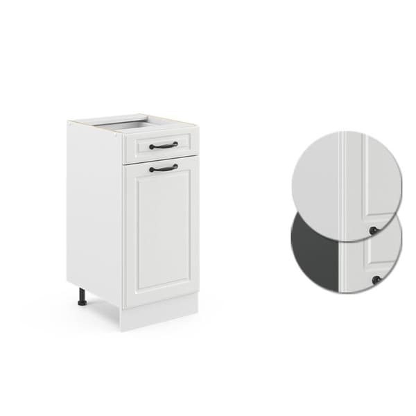 Köksmöbel R-Line, 40 cm utan PT, Vit landsby, Vit, Vicco