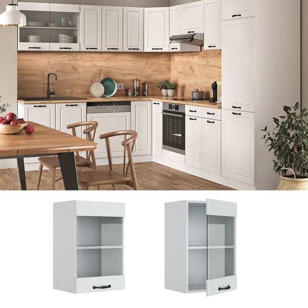 R-Line högglaskök, 40 cm, Country white, Vicco