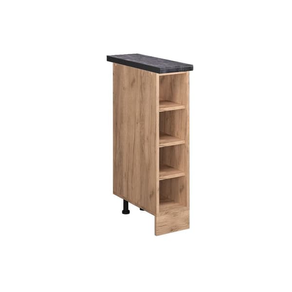 Etagère de cuisine R-Line, 20cm, AP Antracit, Guld ek, Guld ek, Vicco