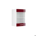 Miniatyrbild 1 av 6: Högskåp med glasdörr VICCO R-Line Vit/Bordeaux Brilliant 40 cm