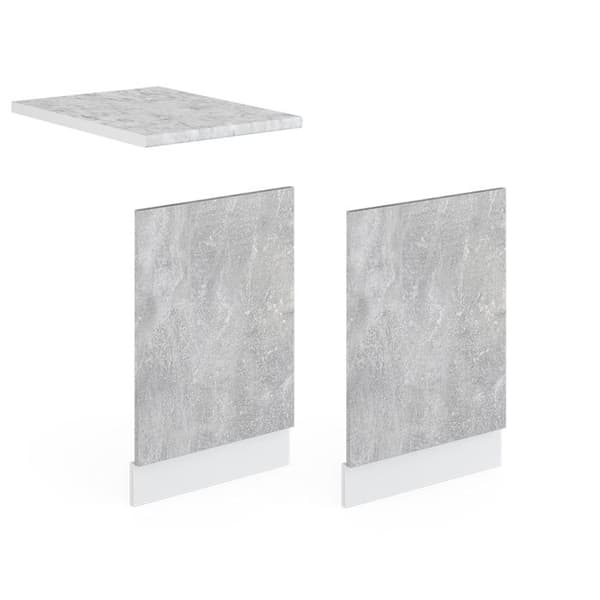 Façade R-Line, 45 cm, PT Marmor, Betong, Vit, Vicco
