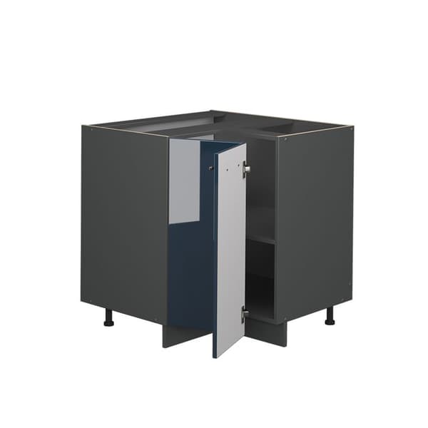 Fame-Line hörnsideboard, 80,5 cm, PT antracit, mörkblå blank, antracit, Vicco