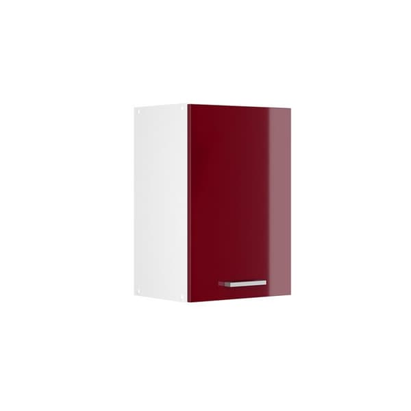 VICCO R-Line Högskåp Vit/Bordeaux Glans 40 cm