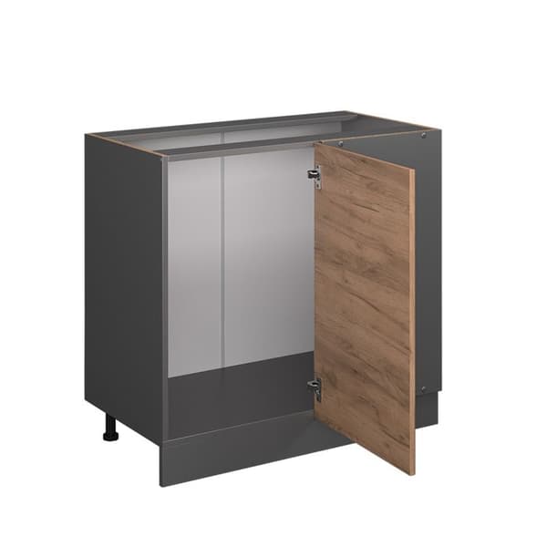 Vicco R-Line hörnenhet, gyllene ek, 86 cm, PT antracit