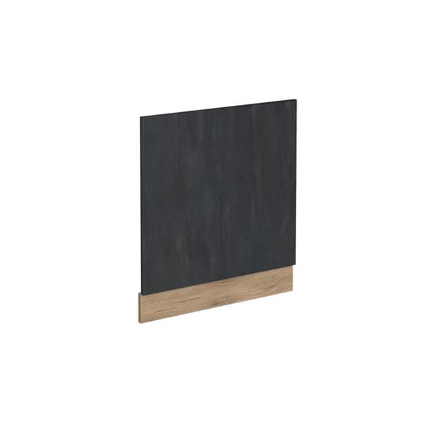 Fasad R-Line, 60cm utan PT, Svart betong, Guld ek, Vicco