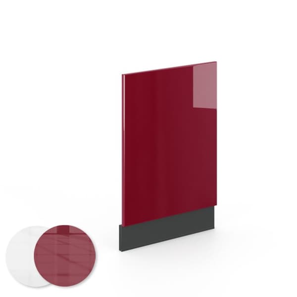 Façade Fame-Line, 45cm utan PT, Vinröd hög glans, Anthracite, Vicco