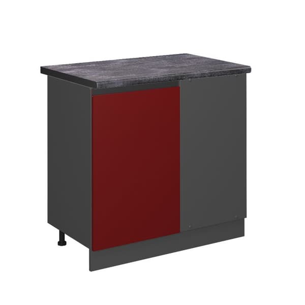 Hörmöbel R-Line, 86cm, PT Antracit, Röd, Antracit, Vicco