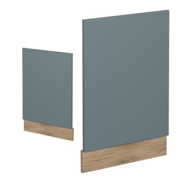 Façade R-Line, 45cm utan PT, Blågrå, Guldstarka ek, Vicco