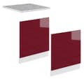 Miniatyrbild 5 av 6: Façade R-Line, 60cm, PT Ek, Röd vinröd Hög glans, Vit, Vicco