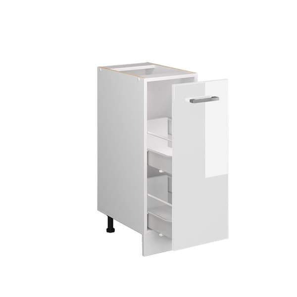 Köksskåp R-Line, 30cm utan PT, Vit hög glans, Vit, Vicco