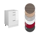 Miniatyrbild 5 av 5: Köksmöbel R-Line, 60cm med lådor, utan PT, Vit hög glans, Vit, Vicco