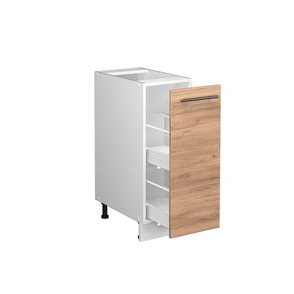 Köksmöbel Fame-Line, 30 cm, PT Antracit, Gyllene ek, Vit, Vicco