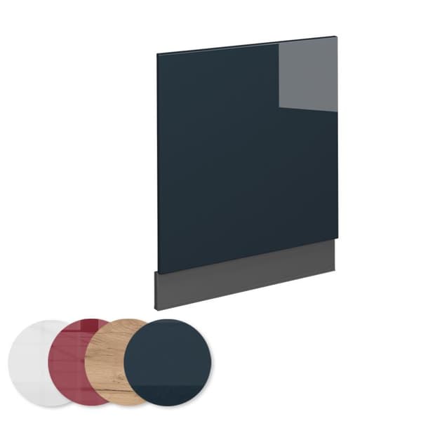 diskpanel för diskmaskin Fame-Line, 60 cm, PT Ek, Mörkblå glansig, Antracit, Vicco