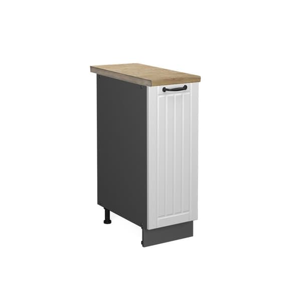 Köksmöbel Fame-Line, 30 cm, PT Ek, Vit landsbygd, Antracit, Vicco