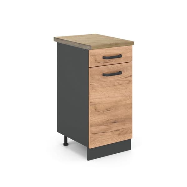 R-Line köksmöbel, 40 cm, PT Ek, Guldstyrka ek, Vicco