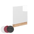 Miniatyrbild 4 av 4: Fasadmärket Fame-Line, 60 cm utan PT, Vit högglans, Guldstark ek, Vicco