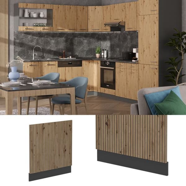 Framsida R-Line, 60cm, PT Antracit, Artisan Ek, Antracit, Vicco