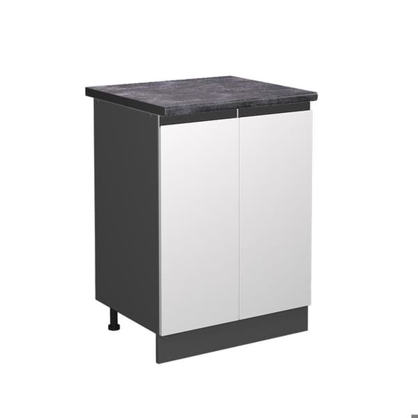 Köksunderskåp R-Line, 60cm, PT Antracit, Vit, Antracit, Vicco