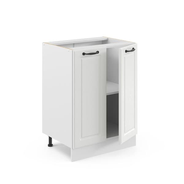 Köksunderskåp R-Line, 60cm, PT Antracit, Vit lantstil, Vit, Vicco