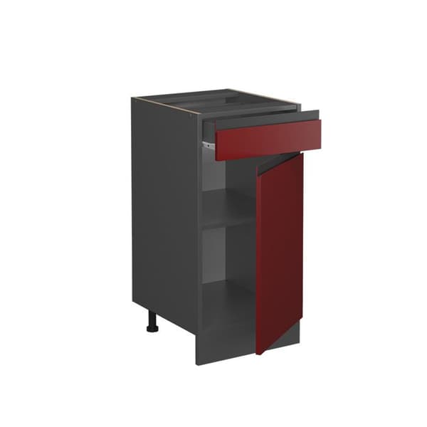 Köksmöbel R-Line, 40 cm, PT Ek, Röd, Antracit, Vicco