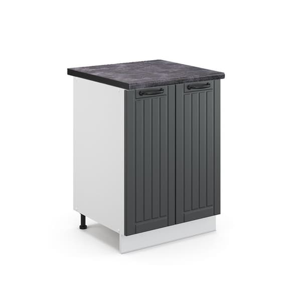 Köksunderhållsskåp Fame-Line, 60cm, PT Antracit, Antracitland, Vit, Vicco