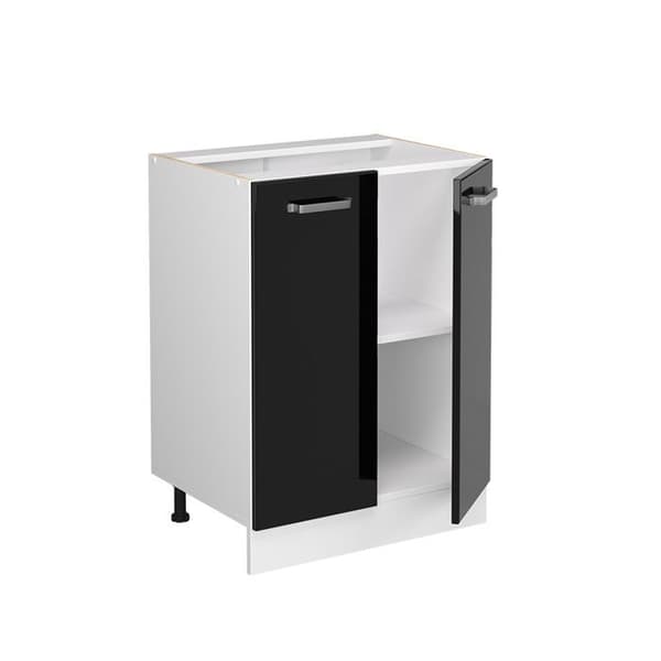 Köksbänk R-Line, 60cm, PT Antracit, Svart Högglans, Vit, Vicco