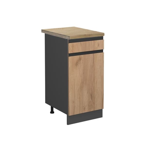R-Line köksmöbel, 40 cm, PT Ek, Guldstyrka ek, Vicco