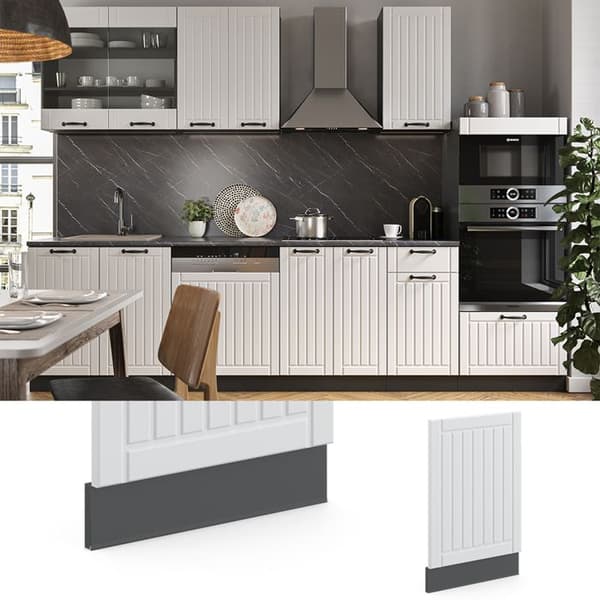 Fasad Berömmelse-Linje, 45cm, PT Antracit, Vit landsby, Antracit, Vicco