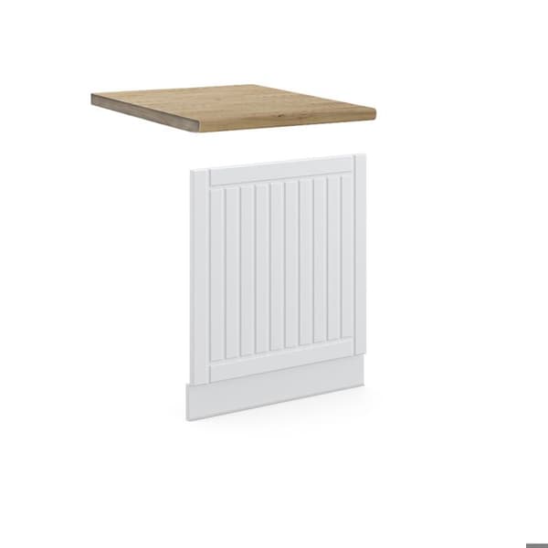 Fasad Berömmelse-Linje, 60cm, PT Ek, Vit lantlig, Vit, Vicco