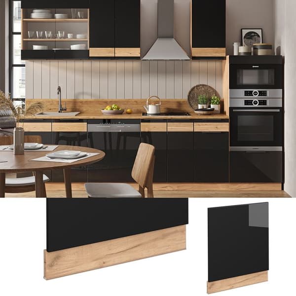 Vicco fasad Fame-Line, Blank svart ek, 60 cm, PT Ek