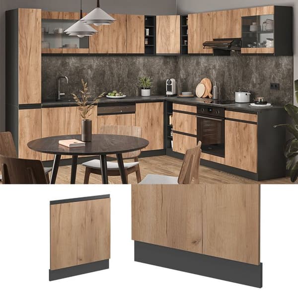 Vicco fasad R-Line, Guldstyrka ek, 60 cm, PT Antracit