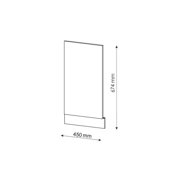 Fasadmärke, 45 cm, PT Marmor, Vit landsbygd, Antracit, Vicco