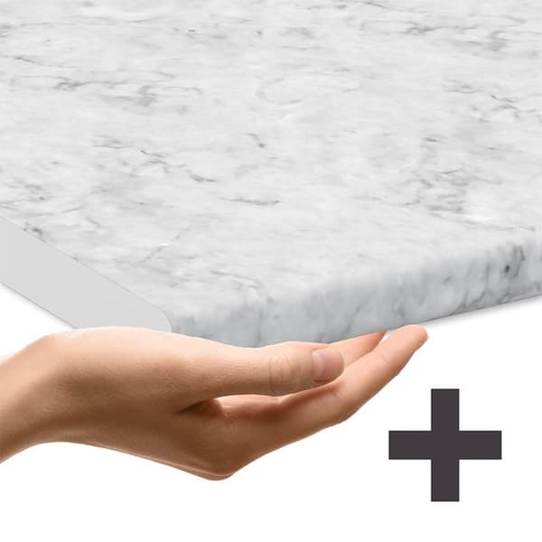 Fasadmärke, 45 cm, PT Marmor, Vit landsbygd, Antracit, Vicco